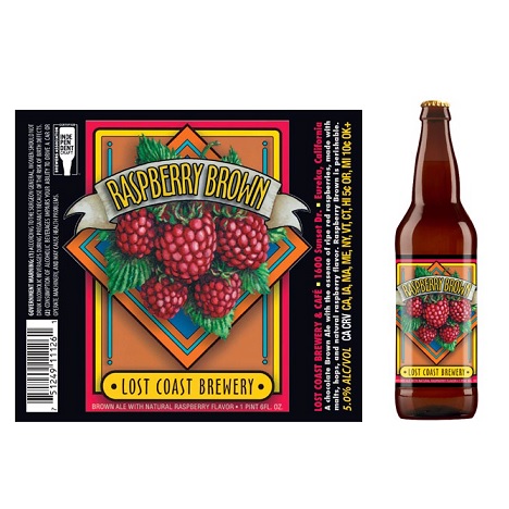 迷情海岸-覆盆子棕色艾爾啤酒(650ml)(Lost Coast Raspberry Brown Ale)