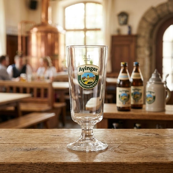 愛英格柱狀高腳啤酒杯(Ayinger Pokal Glass)