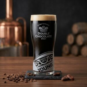 Youngs Double Chocolate Stout Glass