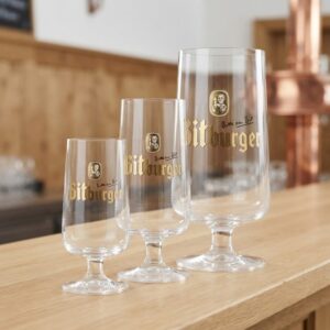 Bitburger Stemmed Glass